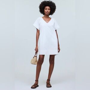 NWT Madewell V-Neck Mini Shirtdress